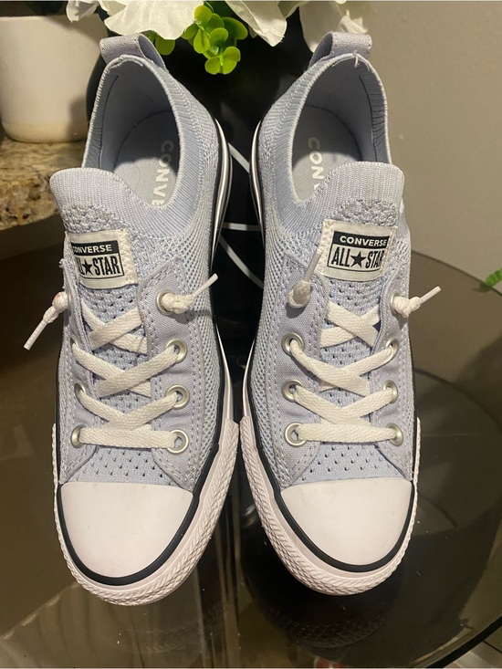Converse Shoes - Converse All Star Slip-On Light Blue Low Top Sneakers ~ Sz 8